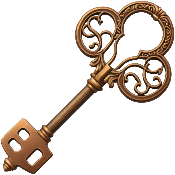 bronze key  emoji