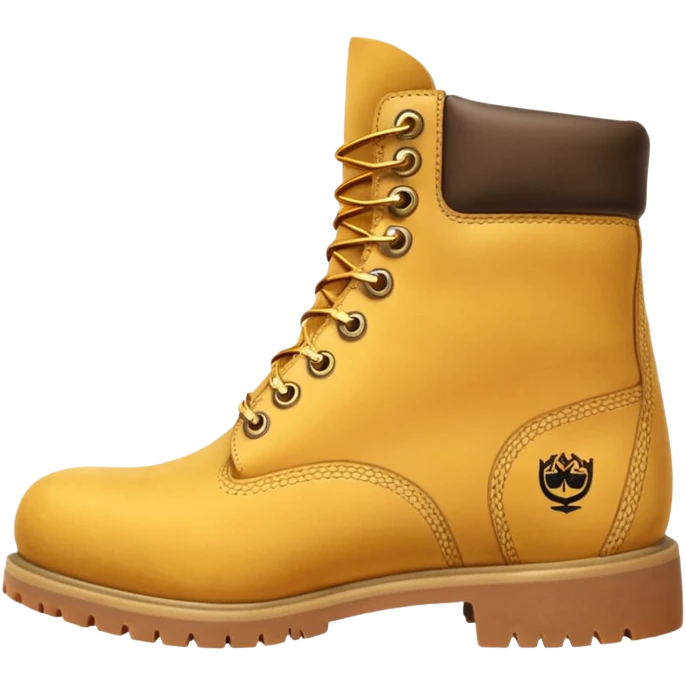 Сделай пару ботинок Timberland в классической расцветке emoji