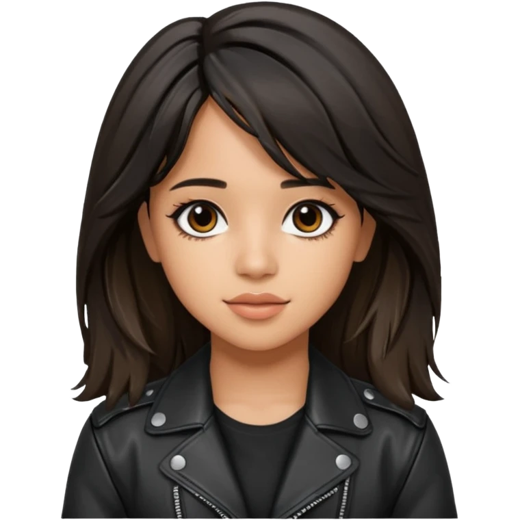 camila cabello wear leather jacket emoji
