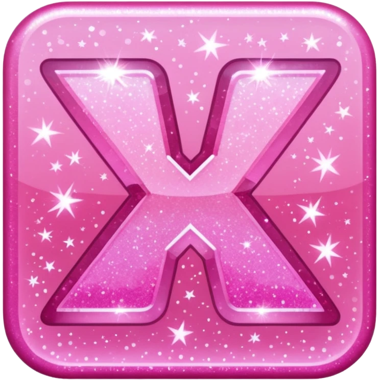 glitter pink simbolo Douyin emoji