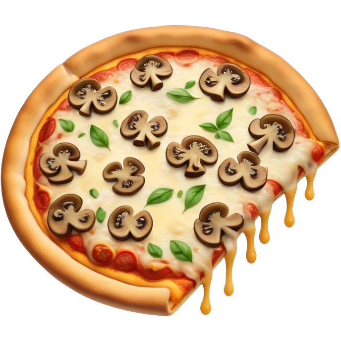 Mushroom pizza emoji