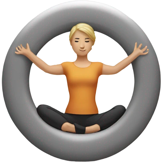 Yoga wheel prip emoji