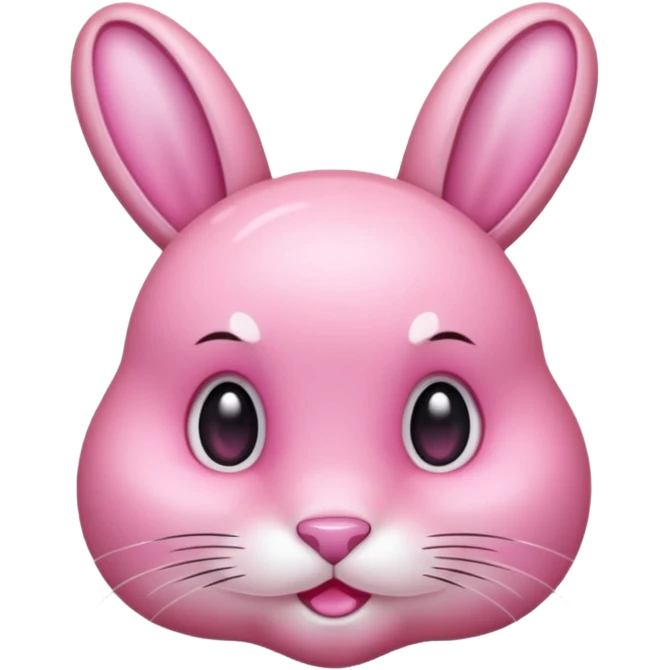  crystallized bunny pink emoji
