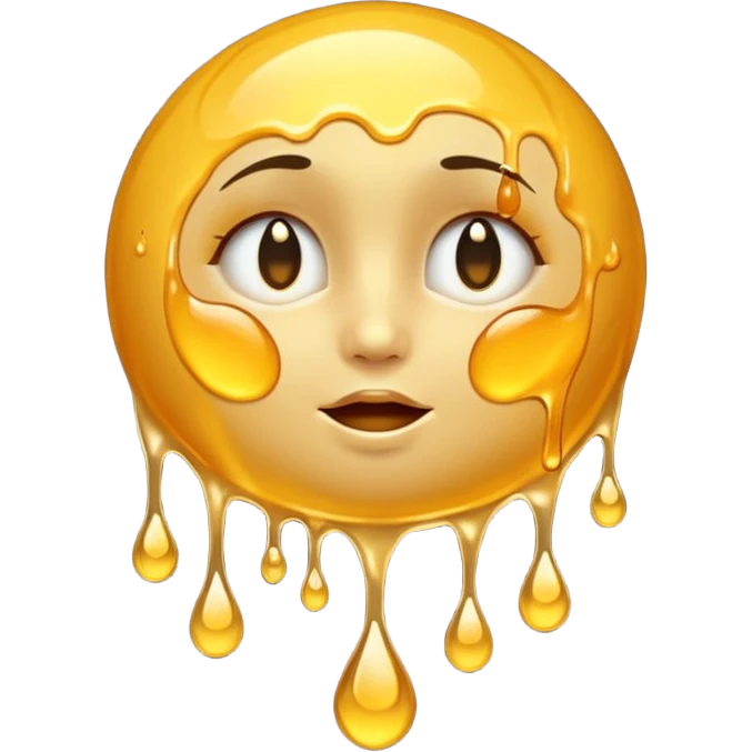 moon covered in honey without a face emoji