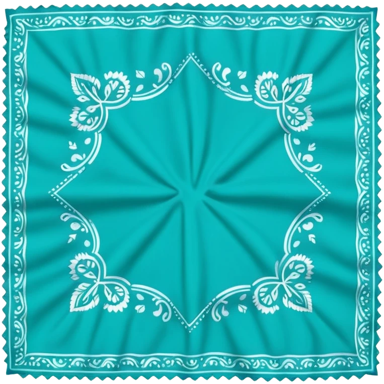 a Teal colored bandana emoji