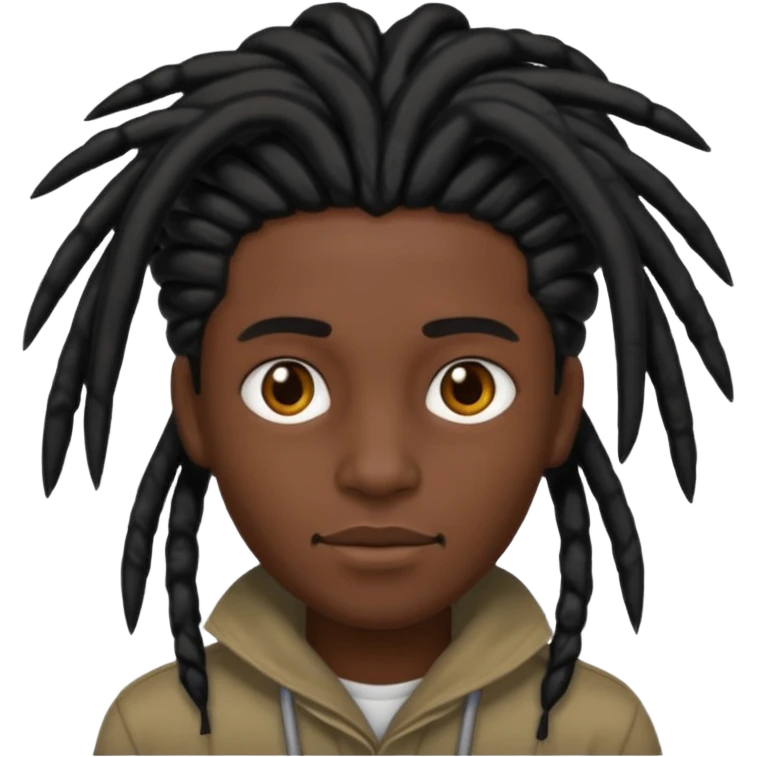 Black dread head emoji