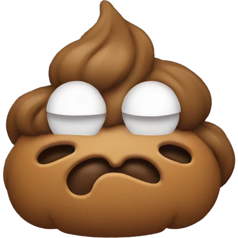 A logo with a poop, having a king krown emoji