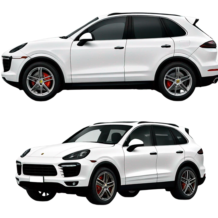 black Porsche Cayenne emoji