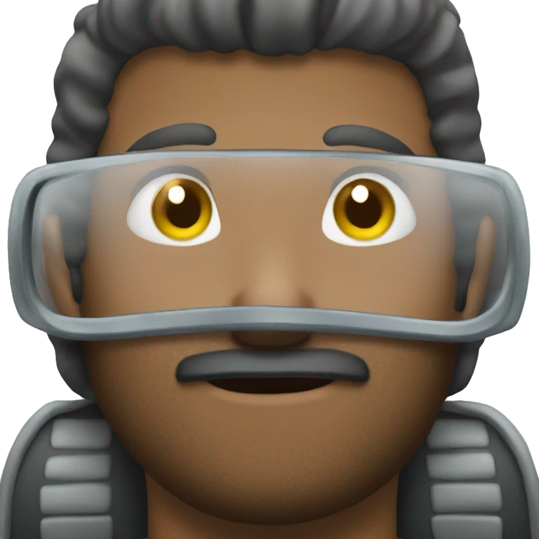 Man with windshield  emoji