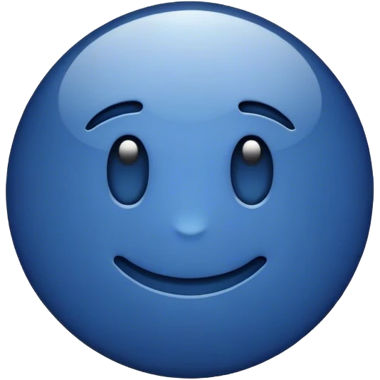 dark blue like button emoji