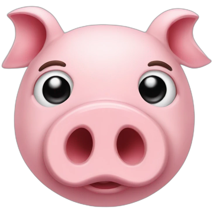 pig face with loudspeaker emoji
