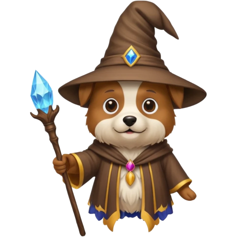 Dog wizard emoji