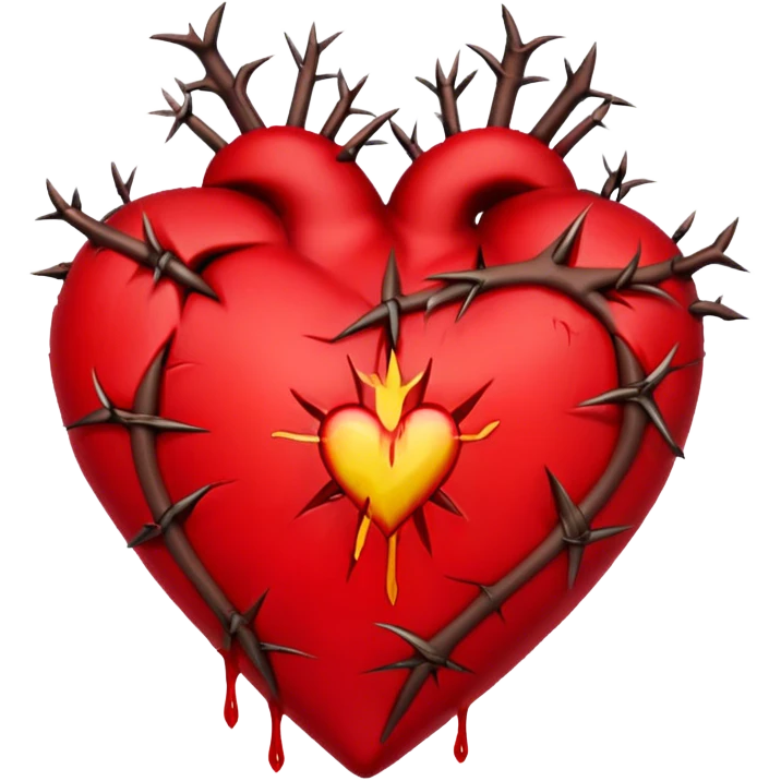 jesus heart with thorns emoji