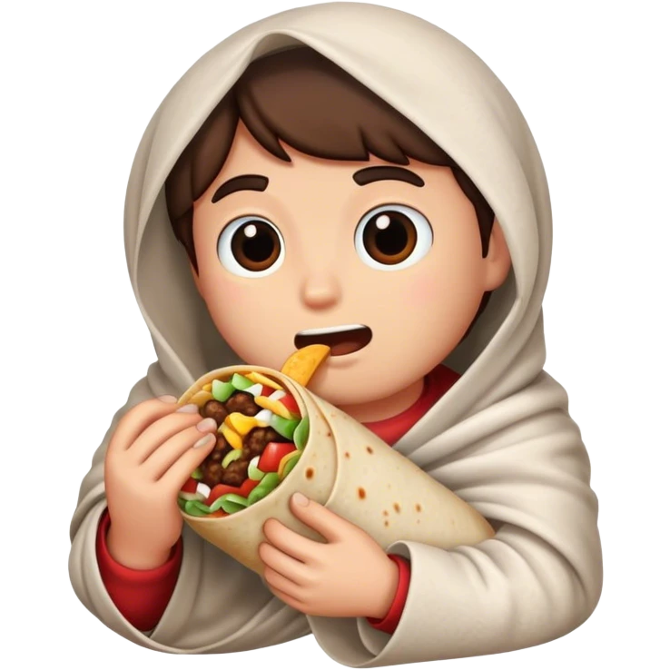 eating a burrito  emoji