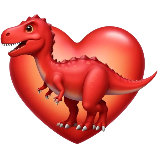 dinosaur heart  emoji