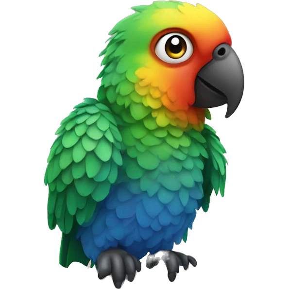 Parrot on radiator emoji