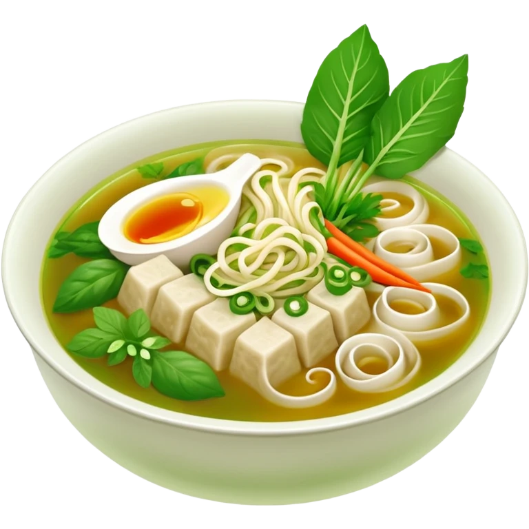 Khmer Noodle Num Banh Jok green broth  emoji