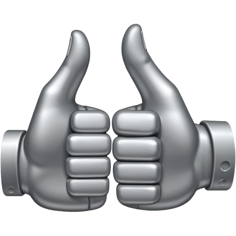 combined thumbs up and thumbs down emoji