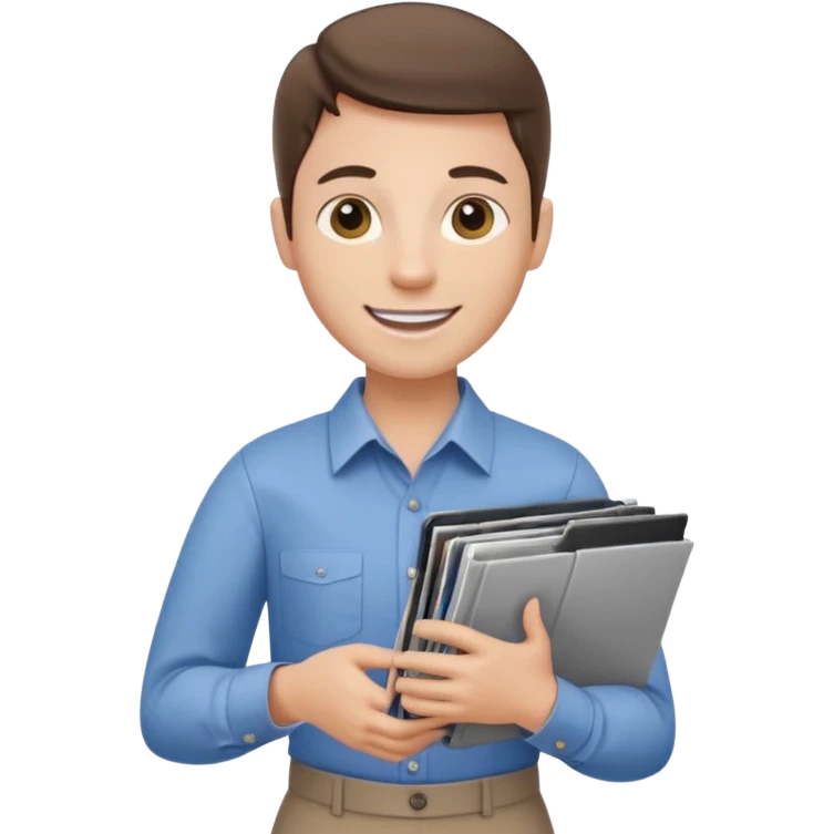 Testemunha de jeová com revista com carrinho de revistas emoji