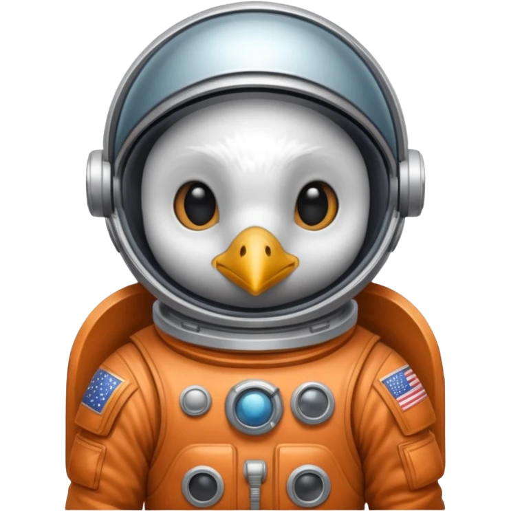 bird with astronaut suit emoji