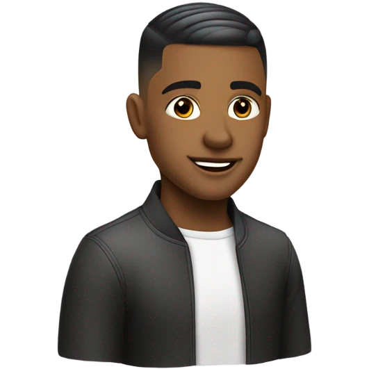 low taper fade haircut emoji