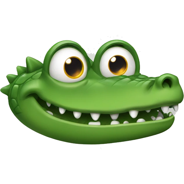 crocodile with tears in its eyes emoji