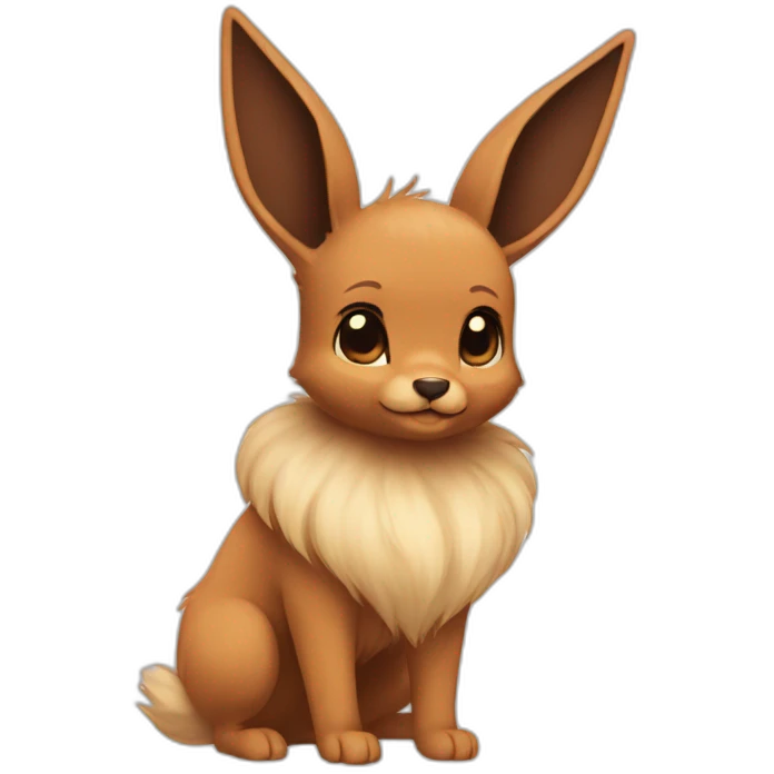 Eevee without hair emoji