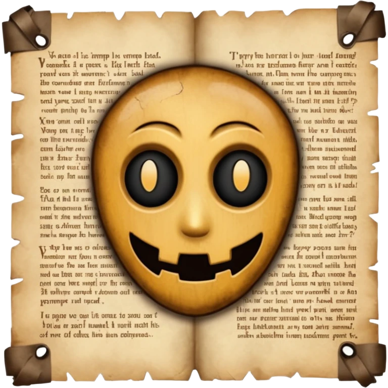 Text KIEDY VAMPA? written on old pergamin emoji