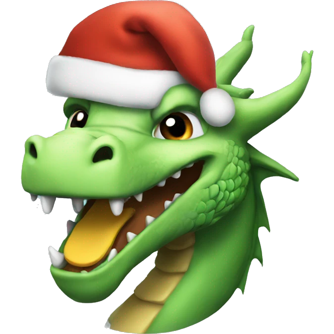 dragon xmas emoji