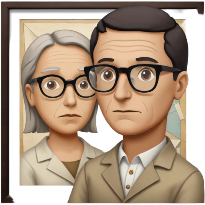 gernika picasso with an art guide emoji