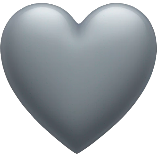 Grey heart emoji