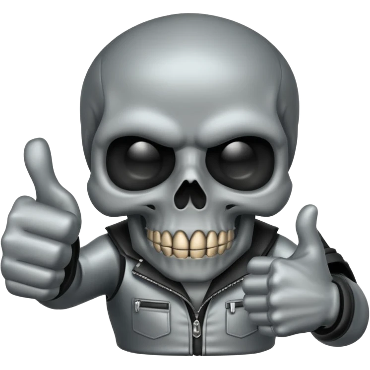 Skull punisher giving thumbs up emoji