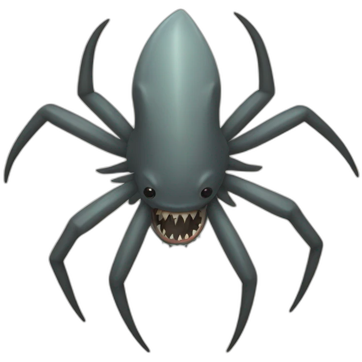 Shark spider emoji