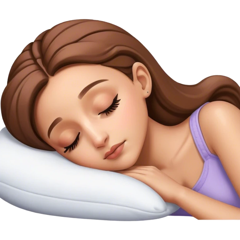 Ariana Grande sleeping emoji