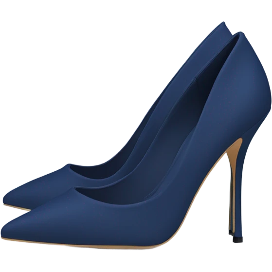 navi blue feet in stiletto heels emoji
