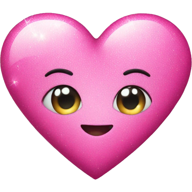 Pink heart with sparkles emoji