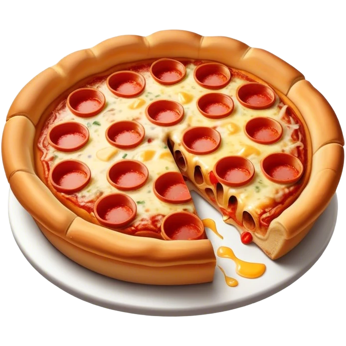 Chicago deep dish pizza emoji