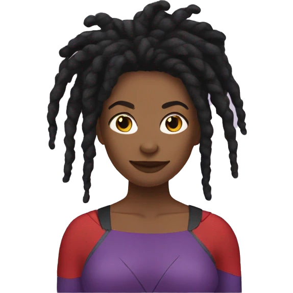superhero mom  dreads emoji