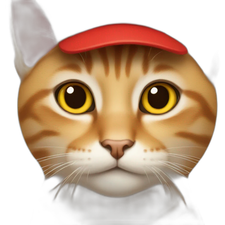 cat with red cap emoji