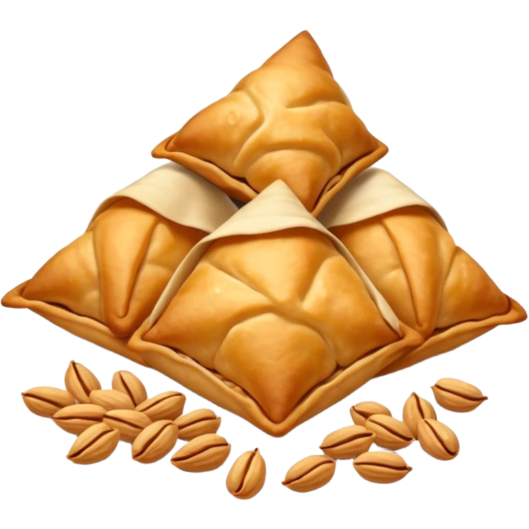 Samosa and peanuts emoji