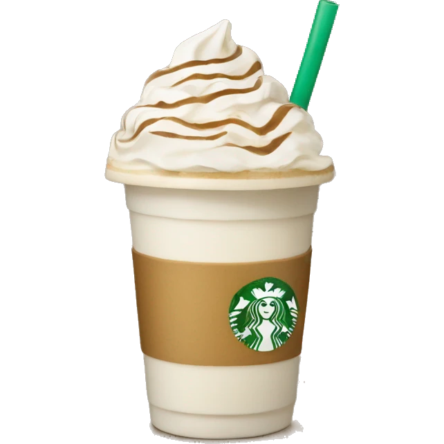 Starbucks frappe cup emoji