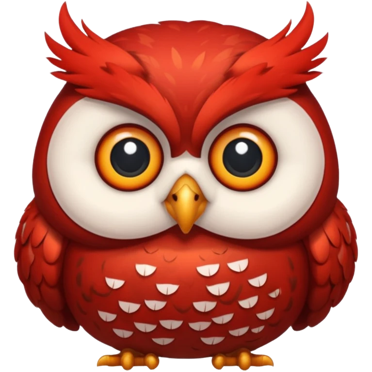 red fat owl emoji