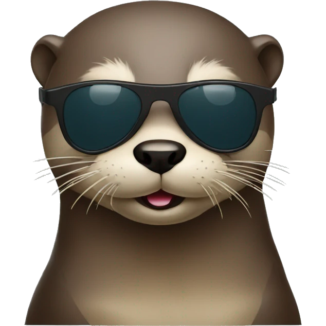 otter whit sunglasses emoji