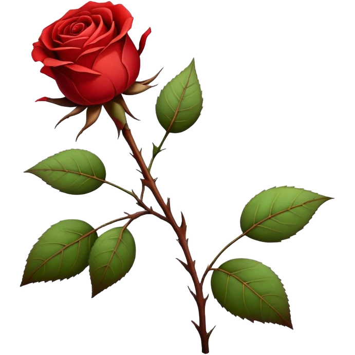 Dying rose emoji