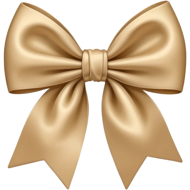Beige bow emoji
