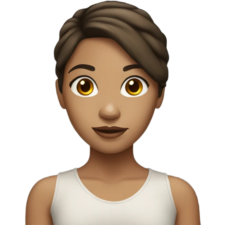 Light skin brunette girl  emoji