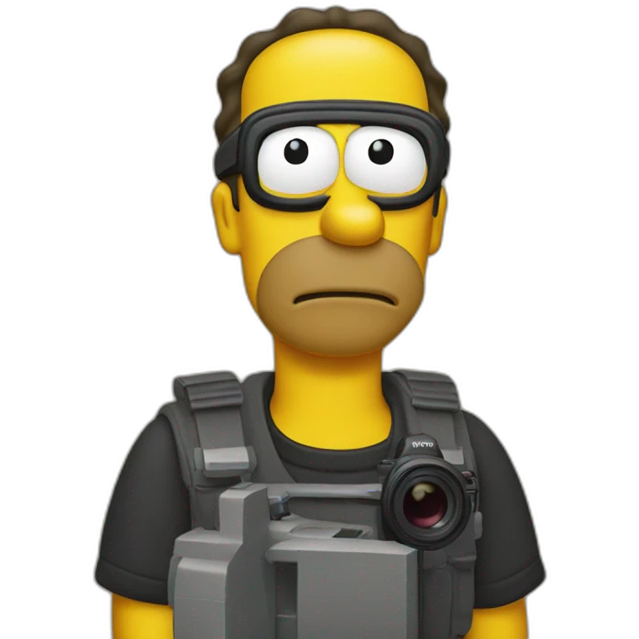 Homero Simpson Cameraman emoji