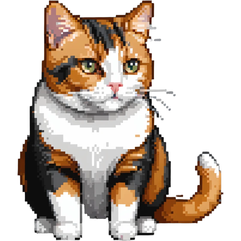 Ginger cat, black and white cat, calico cat, British shorthair cat emoji