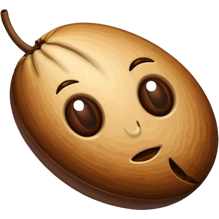 one piece of coffee seed emoji