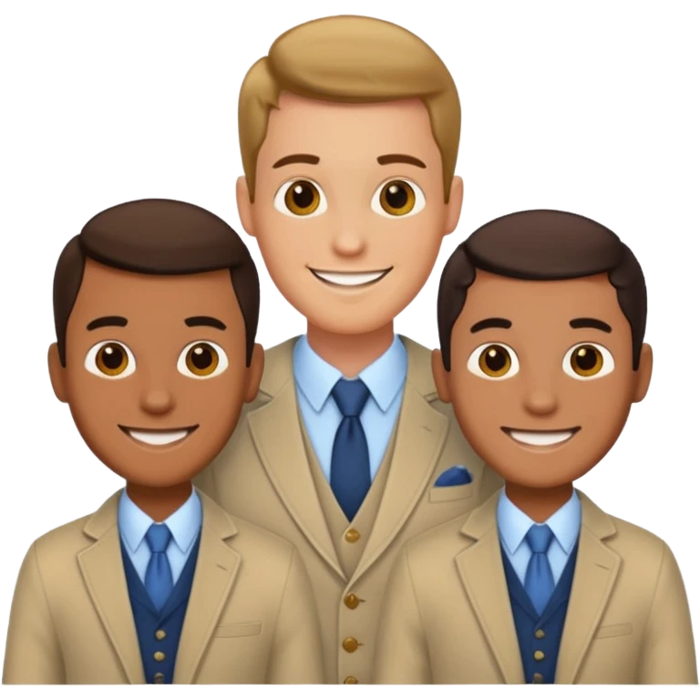 3 men on a date emoji